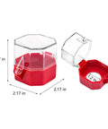 Emergency Stop Button Cover Push Switch Protector Guard for Power Lockout Covers to Prevent Turning Off Lights and Computers, Start Switches No Fuss Safety Shield, Durable Plastic with Clear View dimensions