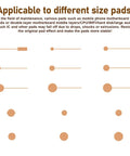 All In One PCB Trace Repair Kit With 2780 Solder Pads Blocks And Repair Components showing various pad sizes for IC touch PCBs