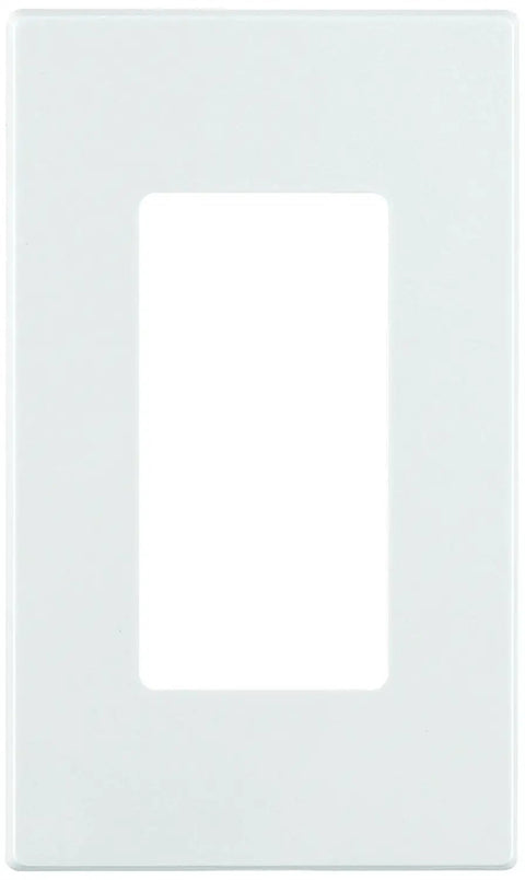 1 Gang Decora Plus Screwless Wall Plate Snap On Mount White Pack Of 10 For Outlets And Switches Durable Construction