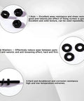 Dope Pro Grade M3 Black Hex Socket Screws Kit 480Pcs With Nuts Washers And Wrench Key, Alloy Steel 12.9 Grade, Anti Rust Coated