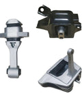 Heavy Duty Engine Motor Mount Kit For Hyundai Seltos And Elantra showing three motor mounts, durable rubber and metal construction.