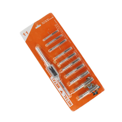 Essential 11 Piece Tap And Die Set For Creating Metal Threads Professionally Perfect For Hobbyists With M10x1.25 Specs pack