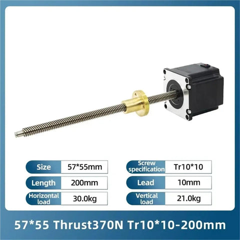Top Shelf Hybrid Micro Leadscrew Stepper Motor Compatible With Nema 8 11 14 17 23 Frames Featuring Ridiculously Smooth T5 T8 Trapezoidal Thread That Runs Hella Silent And Delivers Dead On Positioning Control
