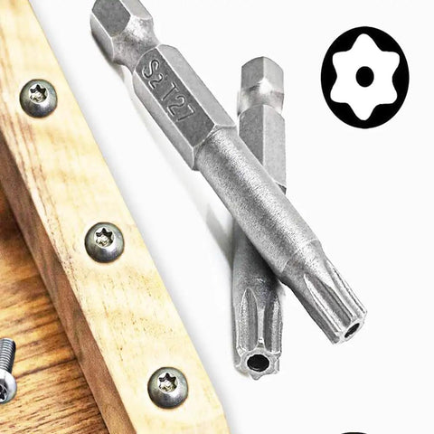 Huge 12 Pc Torx Security Screwdriver Bits Set With Magnetic Drill Drivers For Tough Jobs Including T5 T6 T7 Up To T40 Sizes In Durable S2 Steel, T27 bit on wood screw