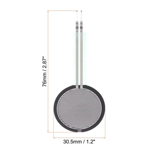 Thin Film Pressure Sensor FSR 410B 10g To 10kg Force Sensing Resistor Pad For Smart Home And Instruments Stress Test Sensor Pad 1 Pack Flexible Film Sensor 76 x 30.5 mm