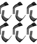 Left Right Rotary Tine Kit For Honda Tillers FRC800K1 FRC800 Replacement Part 06722 V20 003, black tines on white background.