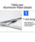 Kickass Aluminum Router Table Insert Plate And Slick T Slot Mounting for Heavy Duty Woodworking bench with T-slot design.