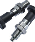 Built Like A Tank M20 Self Locking Spring Plunger With Fine Thread Stainless Steel Indexing Pin And No Nonsense Positioning Lock Knob For Seamless Setup And Dependable Use, showing two stainless steel indexing pins.