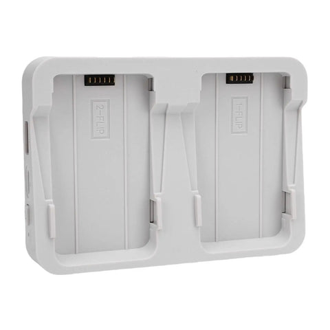 Two Way Drone Battery Charger With 60W Fast Charging Storage Station On The Go With LED Indicator And Included Charge Cable Dual Battery Charging Safe Storage Mode Perfect For FLIP Drone Battery