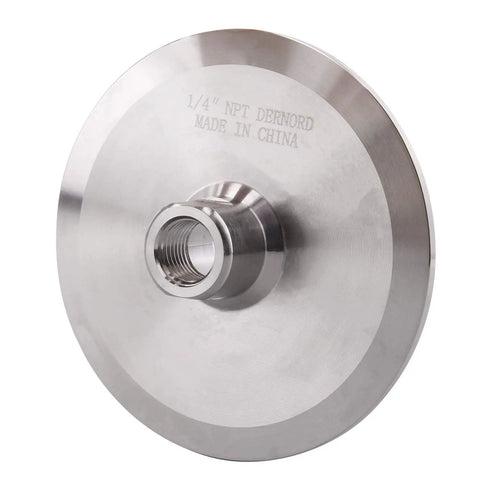 Sanitary Tri Clamp To NPT Female Adapter 1 Quarter Inch NPT Port 3 Inch Tri Clamp Stainless Steel 304 Food Grade Dairy Safe Connector For Beverage And Homebrew Corrosion Resistant Silver, 1/4 NPT