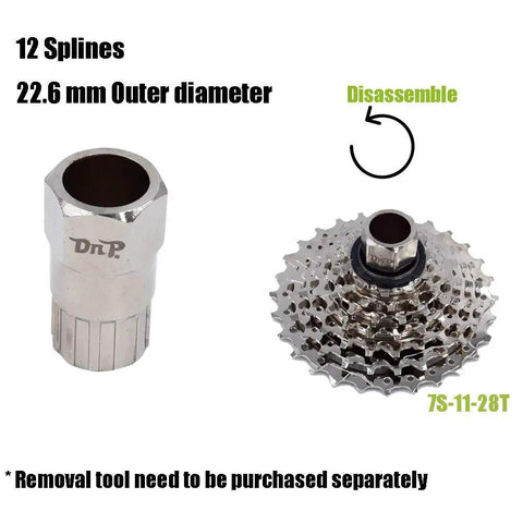 Seven Speed E Bike Freewheel For Conversion And City Cruising With 11 28T And 11 34T Options Chromoly Steel Nickel Plated Finish
