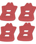 4 Pack 2.8mm Bicycle Disc Brake Pad Spacers For Road Hydraulic Brakes, Pad Insert Spreader For Level Ultimate TLM TL Red Force Rival AXS, Red, SRAM Compatible For Precise Alignment And Smooth, Quiet Braking On Long Rides