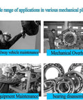 Applications of 20 Ton Hydraulic Puller Kit With Wheel Bearing Separator and Crankshaft Pulley Puller in industry settings.