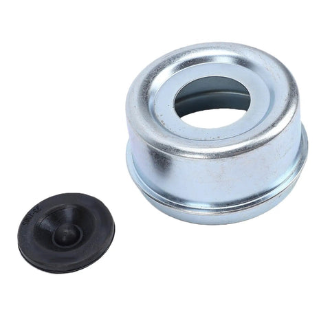 Trailer Wheel Bearing Protector Cap With Beefy Metal Rubber Build 2.72 Inch Hub Dust Cap Heavy Duty Seal For Boat Marine Utility RV