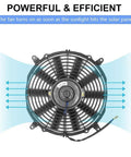 Keep Things Chill And Fresh All Summer Long With This Heavy Duty 12 Inch Solar Roof Vent Fan powered by a 100 watt panel with airflow design.