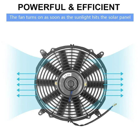 Keep Things Chill And Fresh All Summer Long With This Heavy Duty 12 Inch Solar Roof Vent Fan powered by a 100 watt panel with airflow design.