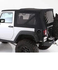 Soft Top Replacement For Wrangler JK 2 Door 2010 To 2017 With Dope Tinted Rear And Side Windows Marine Grade Vinyl