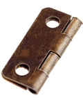 Close-up of bronze-coated hinge from Heavy-Duty Concealed Rotating Hinges Set For Cabinets And Jewelry Boxes, 16x13mm, 4-hole fitting