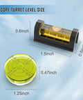 Magnetic Scope Leveling Kit With Bubble Level Tool And 3 Piece Mounting Set For Rifles Turret Level And Action Level sizes shown