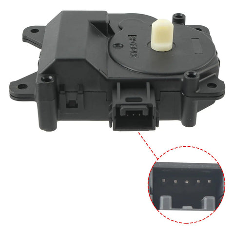Heavy Duty Hvac Blend Air Door Actuator Plug And Play Replacement For Toyota 4Runner And FJ Cruiser Plus Lexus GX470 Climate Control Servo Motor 8710635120 side view with connector