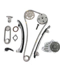 Top Quality Timing Chain Kit And Water Pump Combo For Toyota Highlander Camry Corolla RAV4 Matrix Vibe Lexus HS250h With 2.4L Engine Great Durability And Low Maintenance Cost Perfect Fix For Car Enthusiasts Needing Reliable Parts. Metal timing chain kit with water pump, guides, tensioners and sprockets