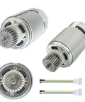 Boost Your Ride On With A 24V RS555 Motor Upgrade, 40000RPM, with 23T pinion, and four-hole heat sink, copper windings, fits ride-on toys