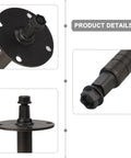 Close-up of Beefy Exercise Bike Middle Wheel Axle Replacement Shaft For Front Fork With Nuts 20mm 165mm Length 60mm Hole Spacing