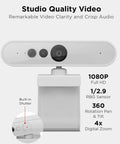 Top Tier 1080p Webcam For PCs Packing Hella Crisp FHD Video featuring built-in shutter and adjustable base for versatile positioning.