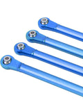 Upgrade Your RC Ride With Premium Aluminium Alloy Suspension Links For Losi 1/8 LMT 4WD, blue aluminum linkage arms set.