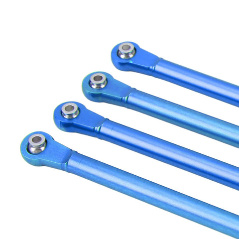 Upgrade Your RC Ride With Premium Aluminium Alloy Suspension Links For Losi 1/8 LMT 4WD, blue aluminum linkage arms set.