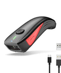 Bluetooth 2D QR Code Scanner With Zebra Scan Engine, compact handheld scanner with USB-C cable and receiver