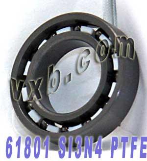 61801 Full Ceramic Bearing Si3N4/PTFE 12x21x5 - VXB Ball Bearings