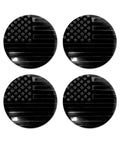 4 Pcs American Usa Flag Wheel Hub Center Cap Covers forged from top tier aluminum with tough rust guard, 56mm size.