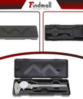 Open plastic case with 6 Inch Dial Caliper With 0.001 Inch Precision, Stainless Steel Measuring Tool For SAE Inches inside.