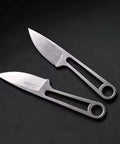 Dope Outdoor Straight Knife With Sheath And Back Clip, 2nd Gen Hiking Knife For Camping And Everyday Carry, sharp blades shown