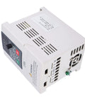 2.2KW 380V VFD Variable Frequency Drive Inverter For 3 Phase Motors Beefy Torque Speed Controller For CNC Spindle Fans Pumps Conveyors And Industrial Equipment Wide 0 To 400Hz Range, white unit