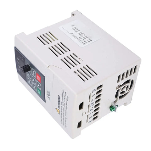 2.2KW 380V VFD Variable Frequency Drive Inverter For 3 Phase Motors Beefy Torque Speed Controller For CNC Spindle Fans Pumps Conveyors And Industrial Equipment Wide 0 To 400Hz Range, white unit