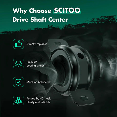Heavy-Duty OEM-Grade Drive Shaft Center Support Bearing for Ford, close-up view highlighting features and construction.
