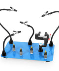 Helping Hands Soldering Station Kit With Vise Clamp Third Hand Adjustable PCB Pillar Holders Flexible Pro Grade Soldering Arms