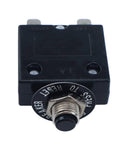 Top Shelf 30Amp 1 Pole Thermal Circuit Breaker With Push Reset Switch for 250V AC And 50V DC Industrial Panels close-up view.