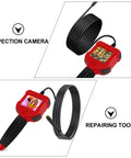5.5mm Waterproof Borescope Camera Handheld Inspection Tool With 1m Cable And HD Screen for tight space repair