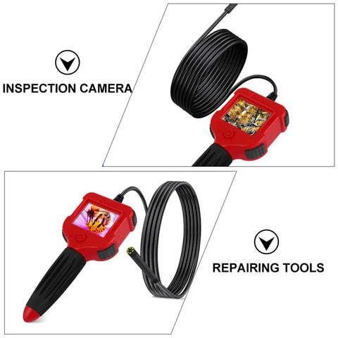 5.5mm Waterproof Borescope Camera Handheld Inspection Tool With 1m Cable And HD Screen for tight space repair