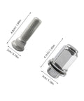 Cabilock Precision Fit Lug Nut Covers And Hub Bolt Nuts Kit For Toyota Wheels Making Your Ride Look Sharp And Secure With Durable Style And Perfect Vehicle Maintenance Performance Today. Silver steel lug nuts, 4.8cm and 4.7cm