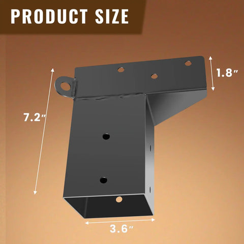 Rock Solid 4x4 Deer Stand Brackets Set Of Four For Deer Blind Platforms With Tilt Angle Support For Hunting Shacks Observation Decks Tree Houses And Outdoor Play Sets