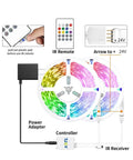 Music Sync LED Strip Lights 200 Feet RGB Color Changing With Alexa And Google Assistant Wi Fi App Control Voice Remote DIY Color Options installation diagram