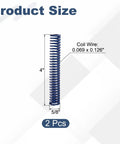 2 Pcs Blue Compression Springs For 3D Printers And Mechanical Gear, 4 Inch Length 5/8 In OD shown with size dimensions.