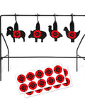 Four Unique Animal Silhouette Targets With Auto Reset Spinning Design For Nonstop Shooting Practice In.177 And.20 Caliber Realistic Life Like Targets