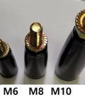Heavy Duty Swivel Handwheel And Trailer Jack Handle Replacement With M8x1.25 Threads And Sure Grip in M6, M8, and M10 sizes.