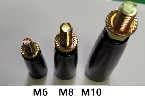 Heavy Duty Swivel Handwheel And Trailer Jack Handle Replacement With M8x1.25 Threads And Sure Grip in M6, M8, and M10 sizes.