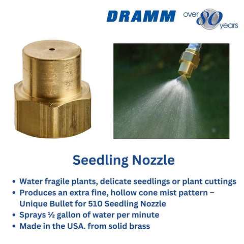 Top Notch Seedling Nozzle With Solid Brass Fine Mist Sprayer For Fragile Plants Seedlings And Cuttings gold finish sprayer